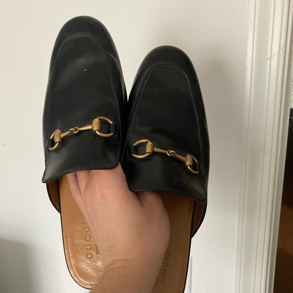 leather horsebit slipper